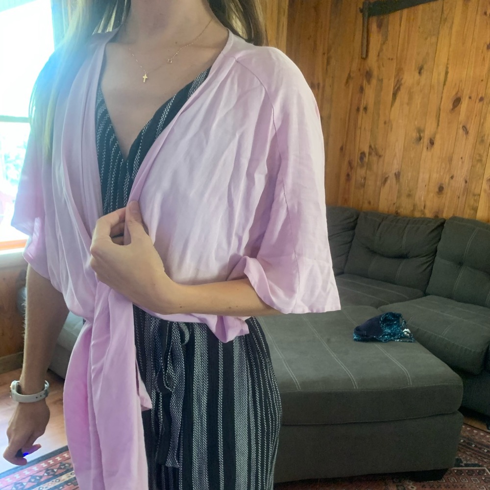 Purple Tie Shawl